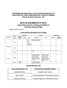 nota de seguimiento n° 052-07