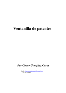 Ventanilla de patentes, de Charo González Casas