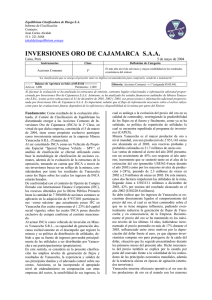 inversiones oro de cajamarca