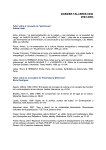 dossier talleres ceic 2003-2004 - Centro de Estudios sobre la