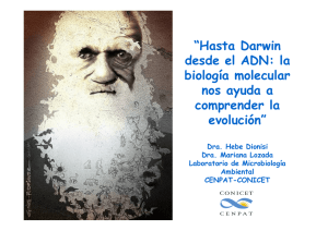 Hasta Darwin desde el ADN