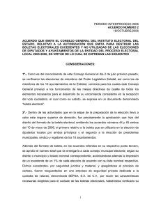 periodo interproceso 2006 acuerdo número 2 18/octubre/2006