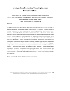 Investigación en Producción y Uso de Copépodos en Larvicultura