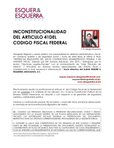 inconstitucionalidad del articulo 41del codigo fiscal federal