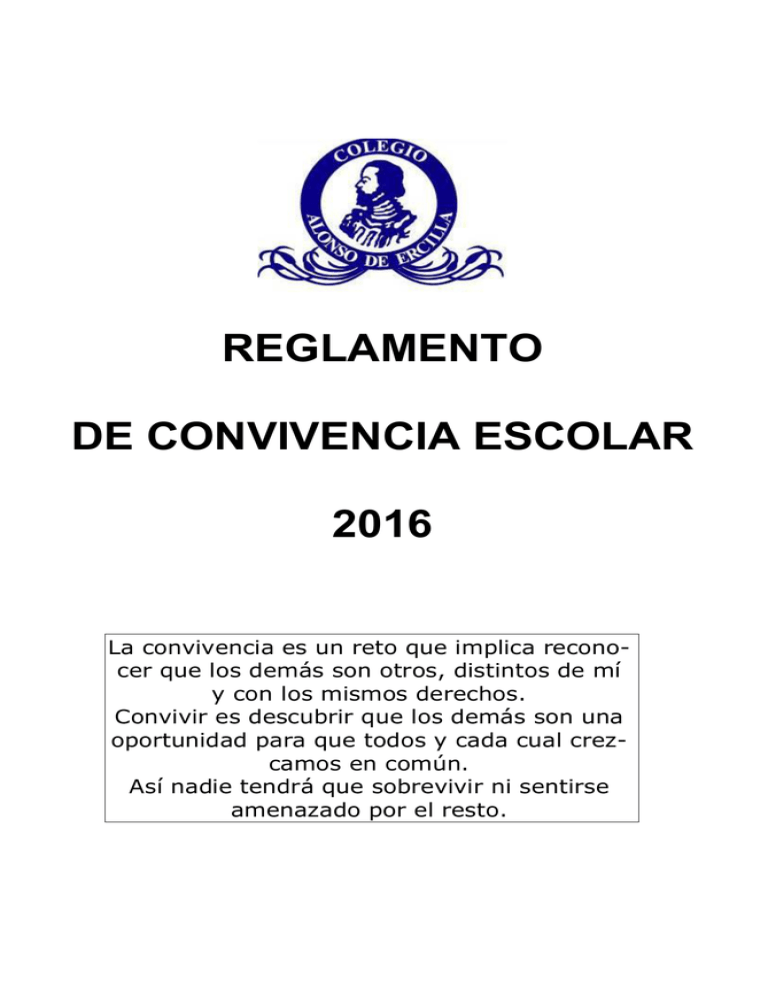 Reglamento De Convivencia Escolar 2016 9798