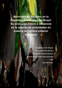 Movimientos Sociales en la República Federativa del Brasil: Su