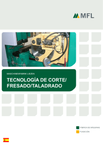 TECNOLOGÍA DE CORTE/ FRESADO/TALADRADO