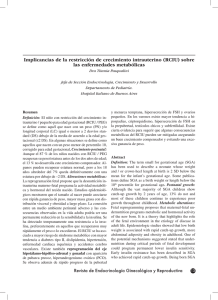 Implicancias de la restricción de crecimiento intrauterino (RCIU