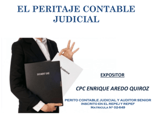 Pericia Contable - CPC. Enrique Aredo Quiroz