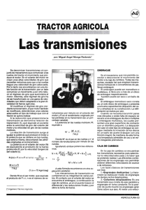 Tractor agrícola, las transmisiones