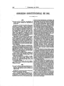 Congreso Constitucional de 1841