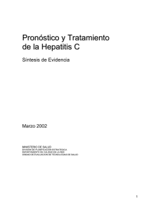 Pronóstico y Tratamiento de la Hepatitis C