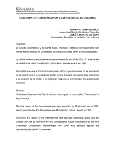Concordato y jurisprudencia constitucional en Colombia