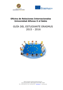 Guía de alumnos participantes en el Programa ERASMUS