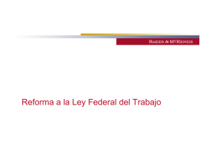 Reforma a la Ley Federal del Trabajo
