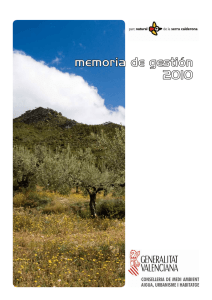 memoria de gestión 2010 - Conselleria de Agricultura, Medio