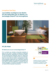 HI Life Hotel innovaphone Case Study Los hoteles ecológicos de