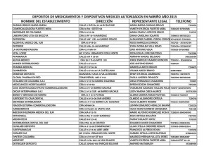 Dep&oacute;sitos Autorizados mes de Julio 2015