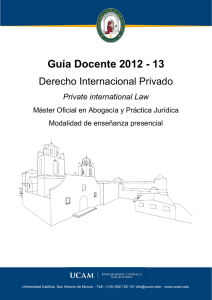 Guía Docente 2012 - 13