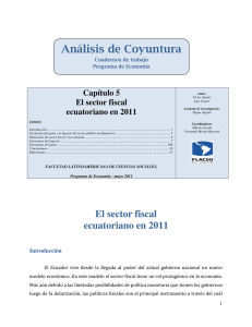 El sector fiscal ecuatoriano en 2011