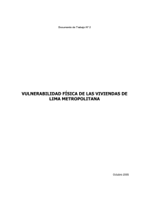 vulnerabilidad física de las viviendas de lima metropolitana