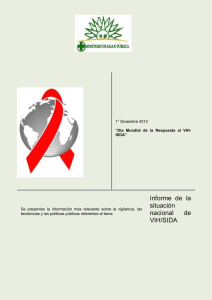 Informe de la situación nacional de VIH/SIDA