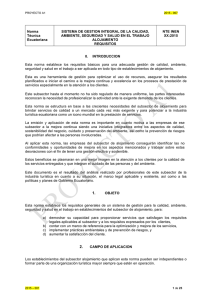Norma Técnica Ecuatoriana SISTEMA DE GESTION INTEGRAL DE