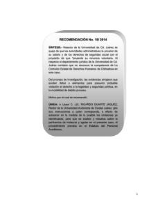 RECOMENDACIÓN No. 18/ 2014 - Comisión Estatal de los