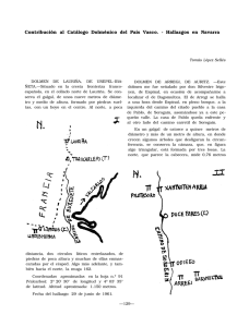 Contribución al Catálogo Dolménico del País Vasco