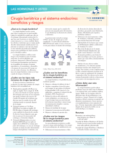 Cirugía bariátrica y el sistema endocrino: beneficios y riesgos
