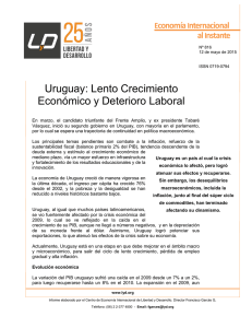 Uruguay: Lento Crecimiento Económico y Deterioro Laboral