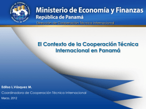 El Contexto de la Cooperación Técnica Internacional en Panamá