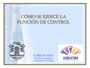 Como se ejerce la función de control