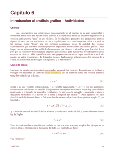Introducción al análisis gráfico - Actividades Cap 6 - Física re