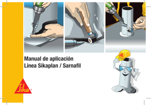 Manual de aplicación Línea Sikaplan / Sarnafil