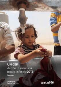 UNICEF Acción Humanitaria para la Infancia 2013