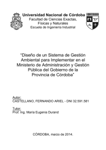 &ldquo;Dise&ntilde;o de un Sistema de Gesti&oacute;n Ambiental para Implementar en