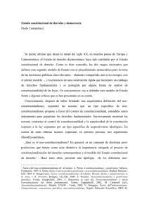 Estado constitucional de derecho y democracia Paolo Comanducci