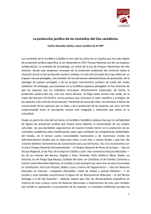 La protección jurídica del oso pardo cantábrico. Archivo PDF