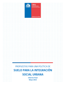 Documento Políticas de Suelo para la Integración Social