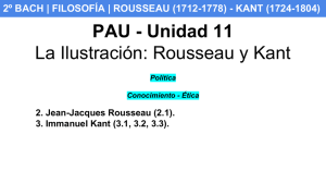 Rousseau y Kant - Colegio Fuentelarreyna