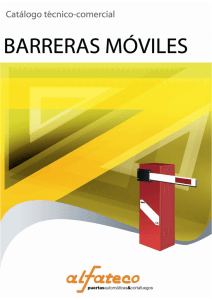Catálogo técnico-comercial Barreras Móviles