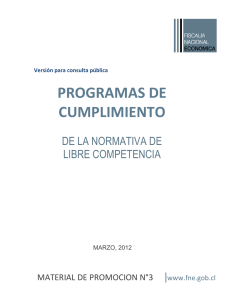 programas de cumplimiento - Fiscalía Nacional Económica