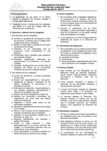 Reglamento Colegial - Colegio Mayor Universitario Jaime del Amo