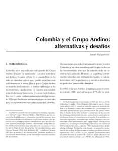 Colombia y el Grupo Andino: alternativas y desafíos