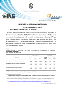 Setiembre 2015 - Instituto Nacional de Estadística