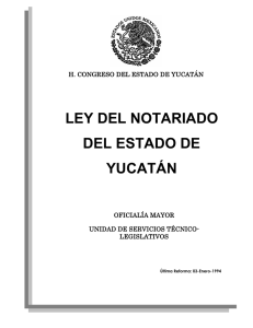 ley del notariado del estado de yucatán.