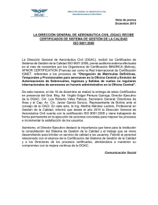 LA DIRECCIÓN GENERAL DE AERONÁUTICA CIVIL (DGAC