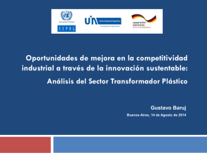 Análisis del Sector Transformados plástico. Gustavo Baruj