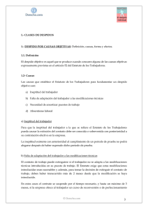 © Derecho.com I.- CLASES DE DESPIDOS 1.